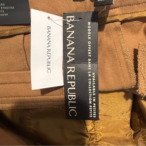 Banana Republic Sz 10 Tan Sloan Straight Washable Bi-Stretch Trouser Pants NEW - Picture 13 of 14